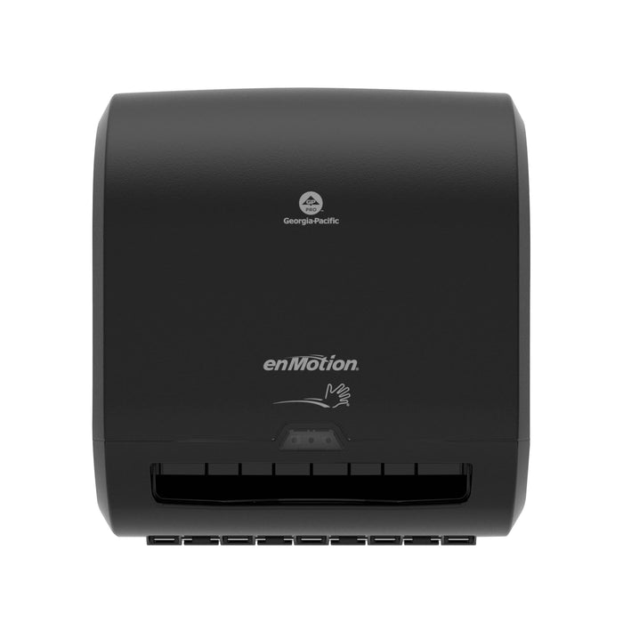 enMotion Georgia‑Pacific (by GP PRO) Impulse 8 in 1‑Roll Automated Touchless Paper Towel Dispenser, Black, 59498A