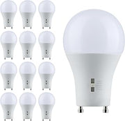 Satco S11795 12W A19 LED GU24 5CCT Frost Dimmable 1100L 120V Lamp (12 Pack)