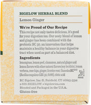 Lemon Ginger 18 Bags (Pack of 12) by Bigelow Tea – 18 Count (Pack of 12), Pack of 12, Model 01409036