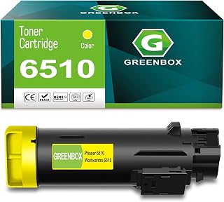 GREENBOX Phaser 6510 WorkCentre 6515 Toner Cartridge 106R03479, 1 Yellow | Replacement for Xerox Phaser 6510N 6510DN 6510DNI, Workcentre 6515N 6515DN 6515DNI Printers, 2,400 Pages, Yellow, 1-Pack