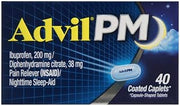 Advil PM 200 mg Coated Caplets 40 ea (Pack of 2)
