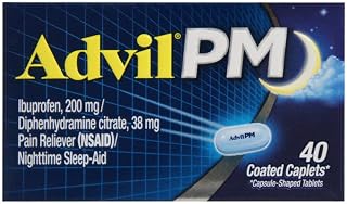 Advil PM 200 mg Coated Caplets 40 ea (Pack of 2)