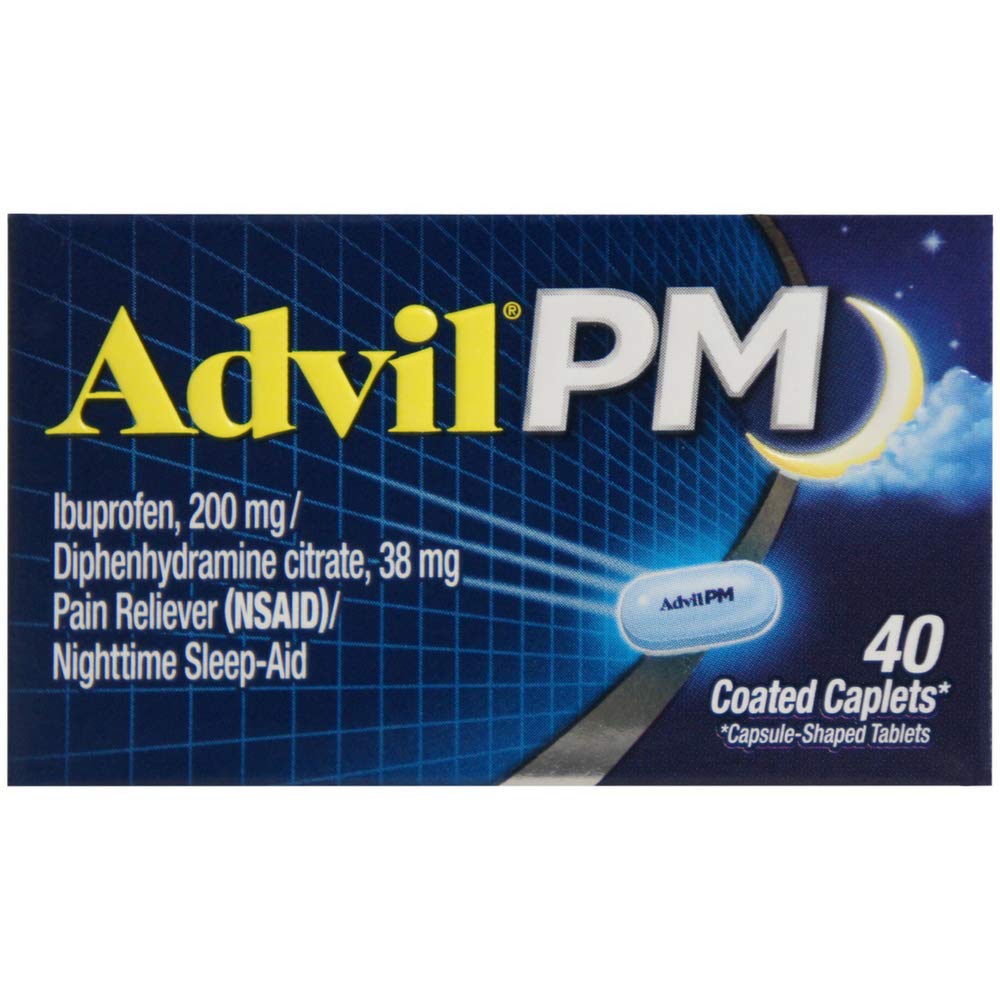 PM 200 mg Coated Caplets 40 ea (Pack of 2) by Advil – Pack of 2, Model PPAX1213435