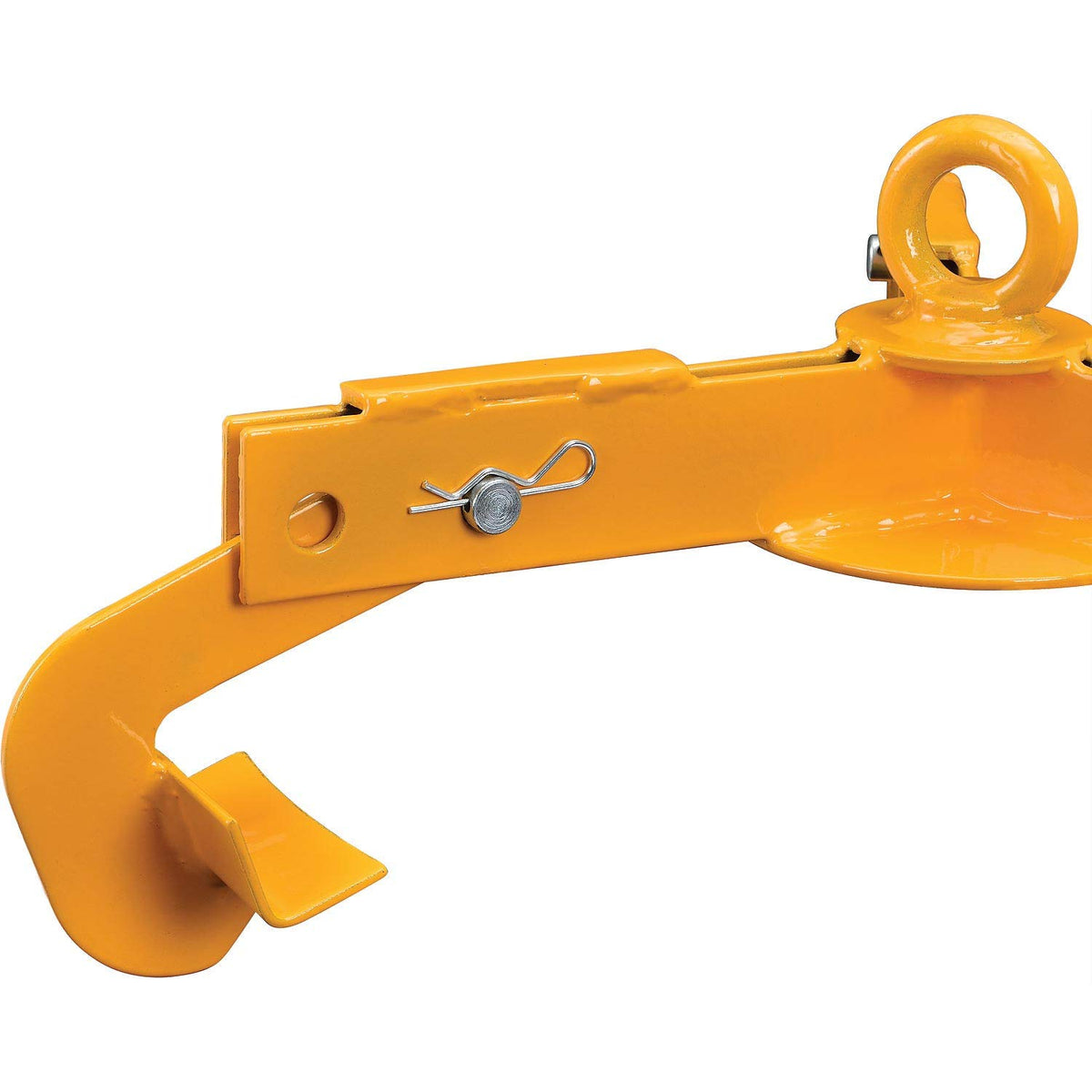 Open & Closed Head Drum Lifter 1000 Lb. Capacity by Global Industrial – 28"L x 28"W x 8.5"H, Steel, Yellow, Model 988868