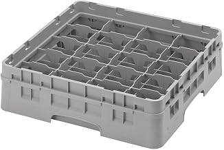 Cambro 16C414151 Camrack Soft Gray Full Size 16-Compt Cup Rack
