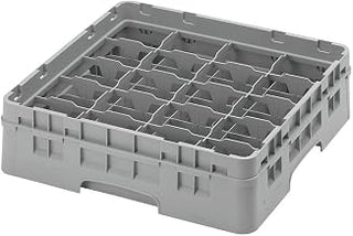 Cambro 16C414151 Camrack Soft Gray Full Size 16-Compt Cup Rack