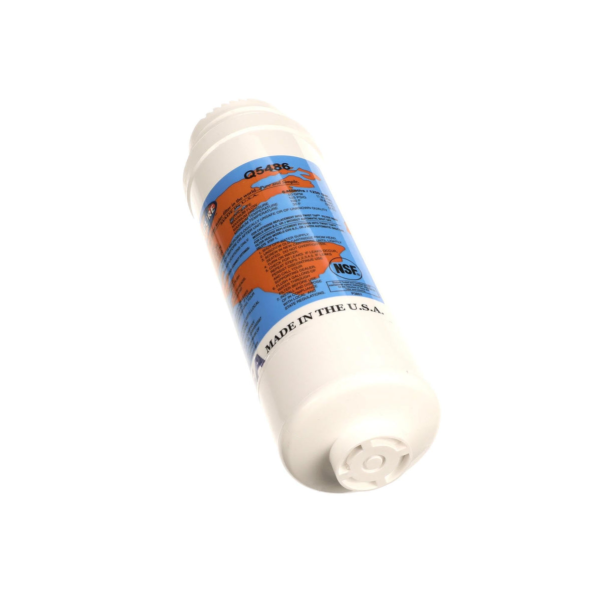 Q-Series GAC and Phosphate Water Filter by Omnipure – 1 Count (Pack of 1), Granular Activated Carbon, Model Q5486
