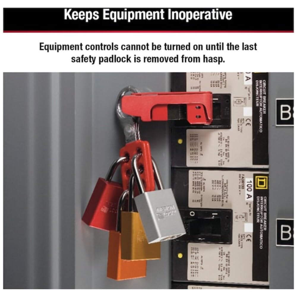 Master Lock 1" Inside Jaw Diameter / 1 / Red Devices