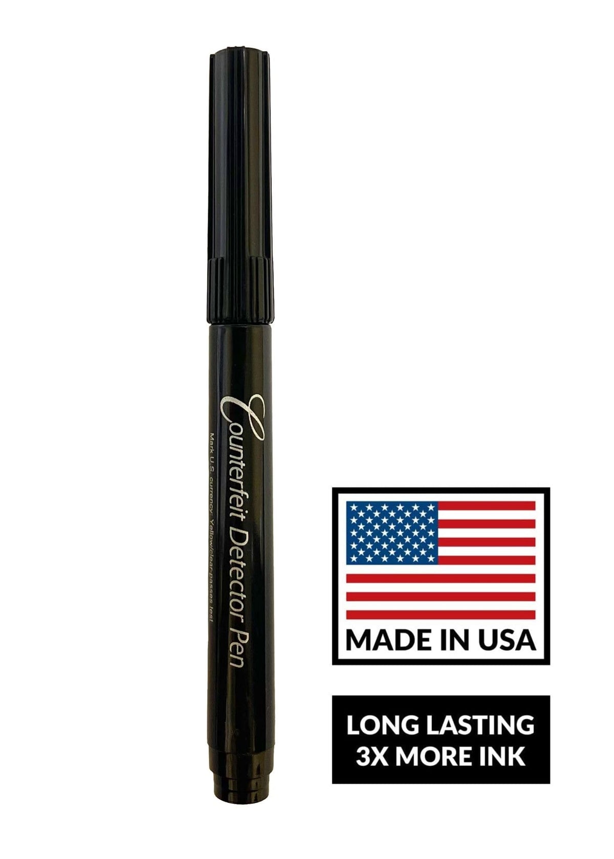 Counterfeit Bill Detector Marker Pen by Dri Mark – 1 Pack, Not Appilcable, Black, Model 351B1