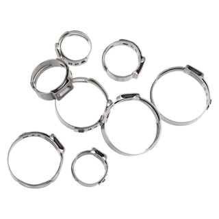 04 Stainless Steel Push Lock Hose Clamp 2Pcs/Pkg by Red Horse Performance – Stainless Steel, Black, Pack of 2, Model 420-04