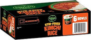 bibigo Kimchi Rice Bowl, Cooked White Rice with Stir Fried Kimchi, 8.65 Ounce (Pack of 6)