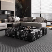 Coffee Table Marble Coffee Table for Small Living Rooms by DIEYPOL – 150x80x31CM, A, Model 7814