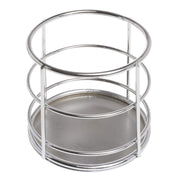 Flatware Holder Chrome Wire by HUBERT – Carbon Steel, Grey