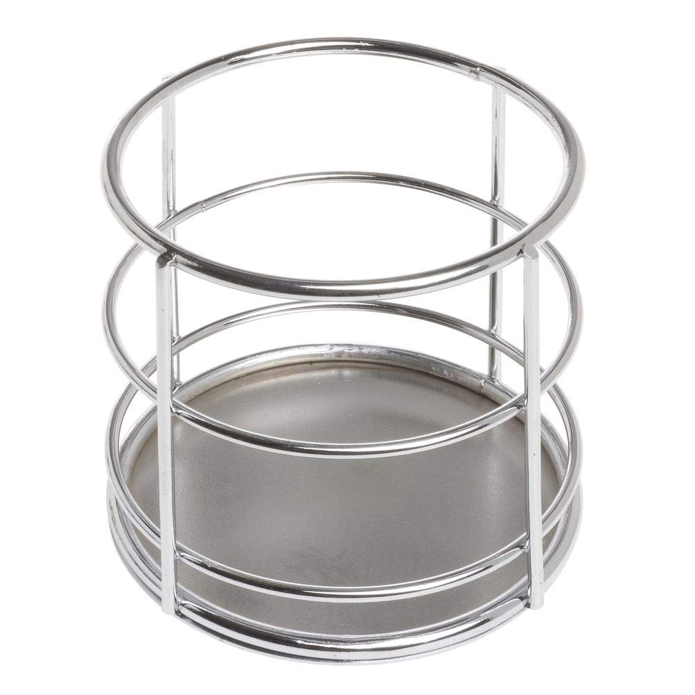Flatware Holder Chrome Wire by HUBERT – Carbon Steel, Grey