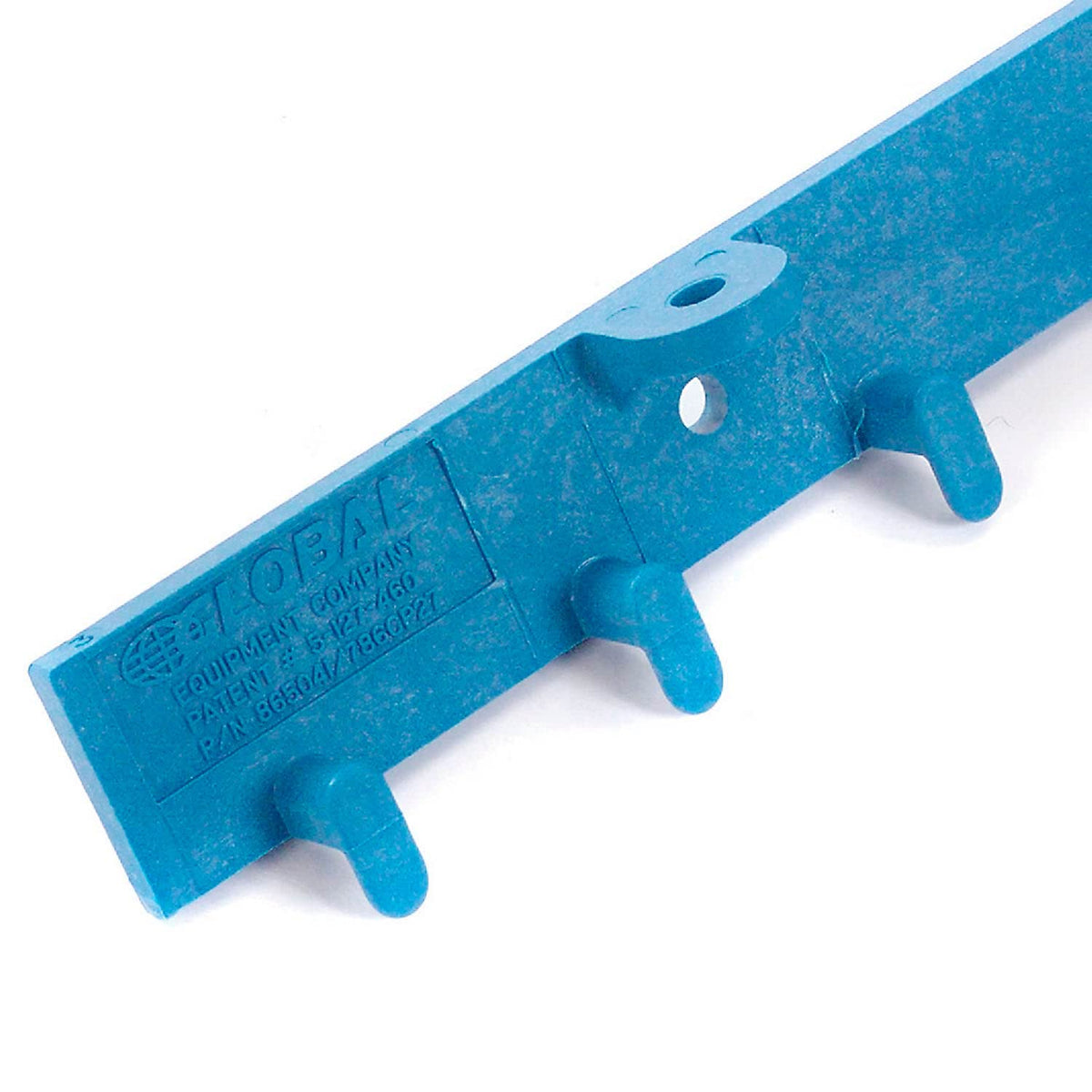 Standard Strip Curtain Door Mounting Bracket Kit by Global Industrial – 3.2"L x 3.2"W x 25.4"H, Glass-Filled Polypropylene, Blue, Model 786CP32