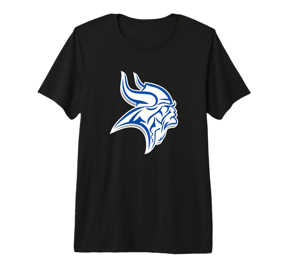 Curtis Vikings Premium Tri-Blend T-Shirt by Curtis, University Place, WA 98466 – Polyester, Black