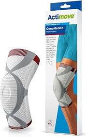Actimove Professional GenuMotion Knee Brace | Left & Right Compatible Knee Support for Meniscus Tear, Pain, ACL, MCL, Arthritis, Injury Recovery | Men & Women, White, Medium