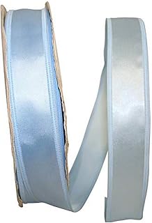 Reliant Ribbon Dyna Satin Ez Wired Edge Ribbon, 1-1/2 Inch X 100 Yards, Blue