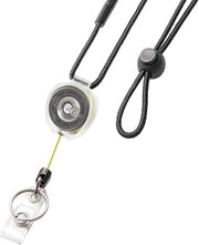KEY-BAK Sidekick Retractable ID Badge Holder with Lanyard for Healthcare & Office Professionals with Clear Case (Yellow)