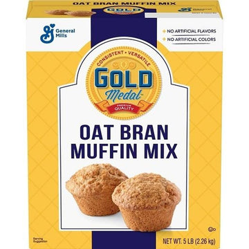 Gold Medal Oat Bran Muffin Mix 6 Case 5 Pound by General Mills – 5 lb, Pack of 6