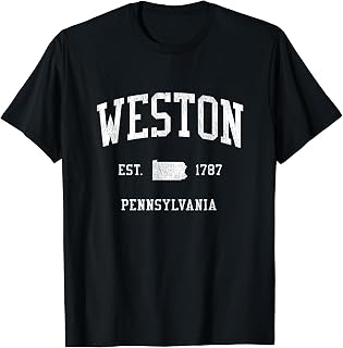 Weston PA Vintage Athletic Sports JS01 T-Shirt