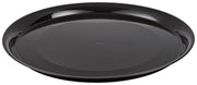 CheckMate Heavyweight Plastic Round Catering Tray with High Edge by WNA – 14", Polystyrene #6, Black, Pack of 25, Model A914BL25