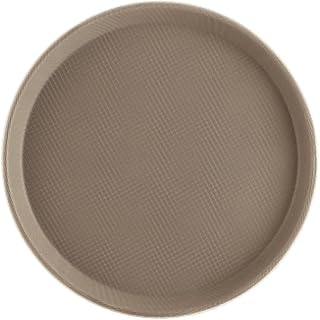 CAC China CAC Tray Fiberglass Round Brown 14" Diameter