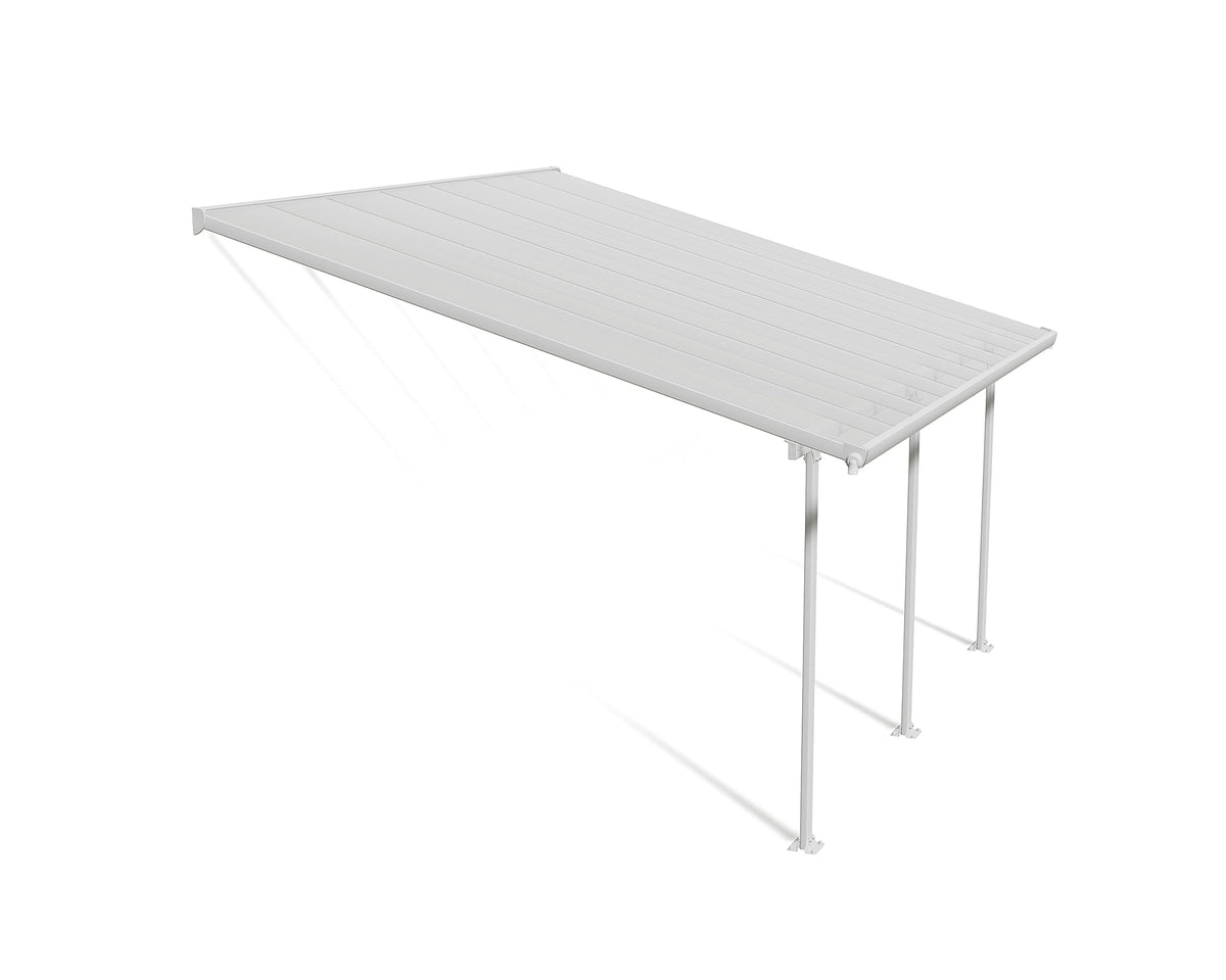 Palram White/Clear / 13' x 14' / Modern Awnings