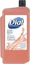 Dial-1127055 Hair + Body Wash, 1L Refill Catridge (Pack of 8)
