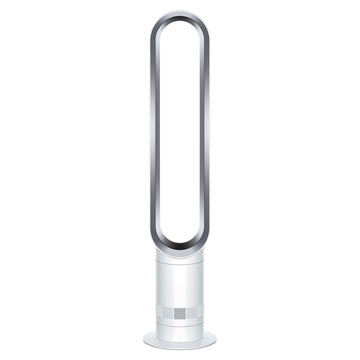 Cool™ Tower Fan AM by Dyson – Large, Plastic, White/ Silver, Model 464818-01-cr