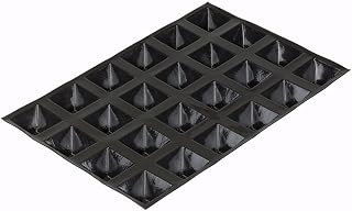 Sasa Demarle FP 1585 Flexipan 3-Ounce Pyramid Pan with 24 Molds