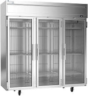 Victory Elite VERSA-3D-GD-HC Three Section Refrigerator with Glass Doors