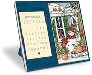 Lang, Heart and Home Postcard 2026 Desk Calendar, 6.5'' X 7'', 12-Month Calendar with Spiral Binding