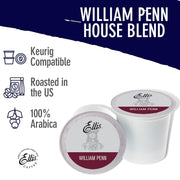 William Penn 2-Pack - Single Serve Coffee Pods - For Use in Most K-cups and Keurig 2.0 Brewers - 48 Count by ELLIS COFFEE – 1 Ounce (Pack of 48), Pack of 48