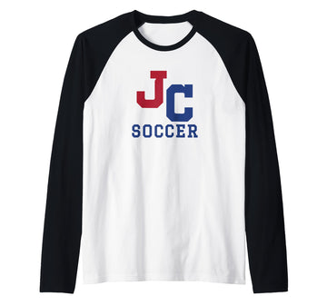 John Curtis Christian School Logo Soccer Raglan Baseball Tee by John Curtis, River Ridge, LA 70123 – Black, Model Y5QJK11D5XB