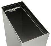 Frost Waste Receptacle by Frost Hats – Rectangular, 13.0 gallons, Stainless Steel, Metallic