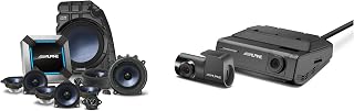 Alpine PSS-TSLA-223P 13-Speaker DVR-C320R Tesla Model 3 Bundle | 13-speaker sound system upgrade with DVR-C320R dash cam. Compatible with 2022-Up Tesla Model 3 with factory premium audio.