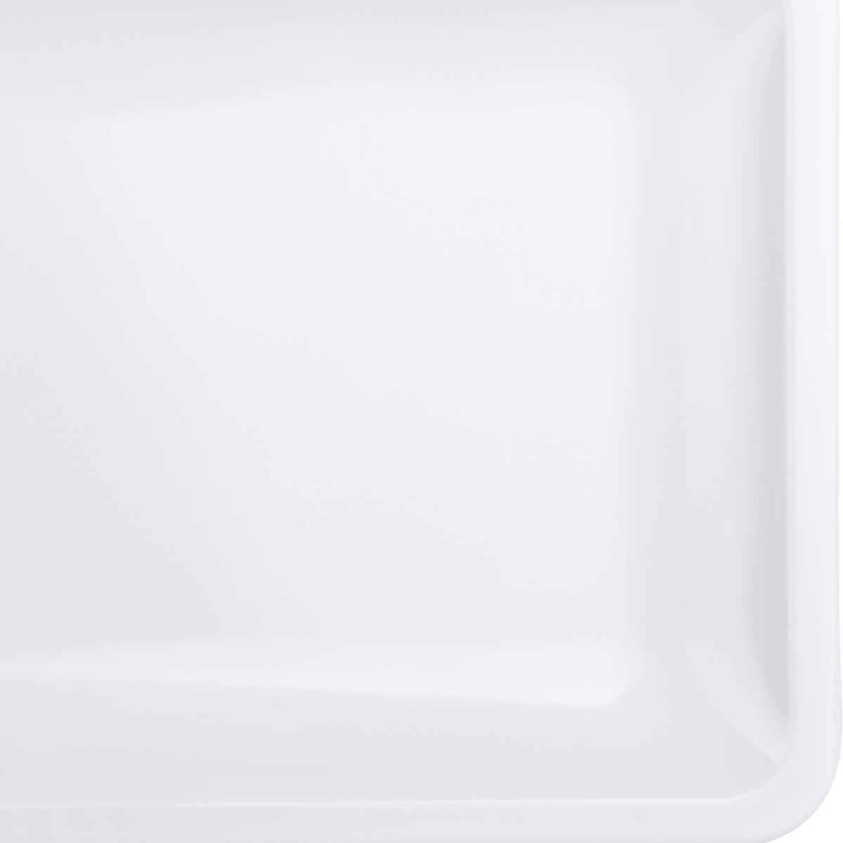 18" x 9" White Rectangular Heavy-Duty Melamine Plastic Serving Platter by Elite Global Solutions – 18" x 9", Melamine, White, Model M189RC-W