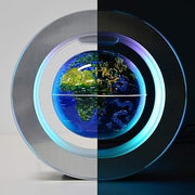 Magnetic Levitation Floating World Map with Constellations LED Light Globe 2 in 1 Anti Gravity Suspending in The Air Decoration Gadget (Blue 6 inch)