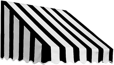 AWNTECH 10.38 FT. SAN Francisco Fixed Awning 124.5 in. W X 24 in. H X 48 in. D Acrylic Fabric in Terracotta SF24-10TER