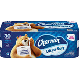 Ultra Soft Bath Tissue by Charmin – 4.5x4.2 Inch (Pack of 30), Paper, white, Pack of 30, Model 1636598