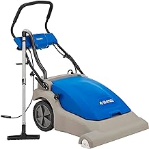 Global Industrial Commercial Wide Area Carpet Vacuum Cleaner, Gray & Blue