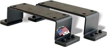 Buyers Products 3024649 Wide Surface Steel Mounting Feet for LED Modular Lights Bar, Emergency Light Bar Mount, Safety Vehicles, Utility/ Work Trucks, UTV Light Bar Mounting Feet, Black