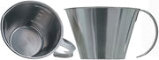 LINDEN SWEDEN Jonas Stainless Steel Measuring Cup - Durable and Light Measuring Cups with Open Handle for Easy Scooping in Flour Bags and Baking Containers - Made in SE - Dishwasher Safe - 2-Cup Size