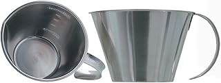 LINDEN SWEDEN Jonas Stainless Steel Measuring Cup - Durable and Light Measuring Cups with Open Handle for Easy Scooping in Flour Bags and Baking Containers - Made in SE - Dishwasher Safe - 2-Cup Size