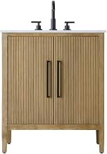 Elegant Kitchen and Bath 30" Single Bathroom Vanity in Linen Oak