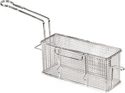 Fryer Basket w/Uncoated Handle & Front Hook, 10.5" x 12.5" x 4.75"