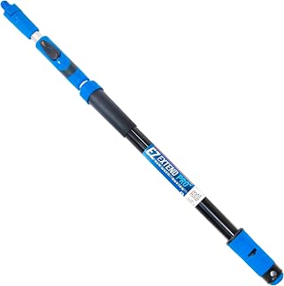 UNGER Professional Lock-On EZ Extend Pro Telescopic Pole, Extension 2.6’ to 5.3’, Telescoping Pole for Floor & Surface Cleaning, Use with Lock-On Brushes and Broom Head Cleaning Tools, Indoor/Outdoor