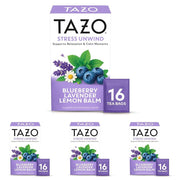 TAZO Blueberry Lavender Lemon Balm Flavor / Pack of 4 / 64 Herbal
