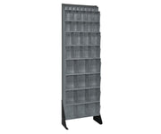 QUANTUM STORAGE SYSTEMS 75" H x 24" W x 10" D / 36 Drawers Tip Out Bin Stand Gray / Gray Standing Shelf Units